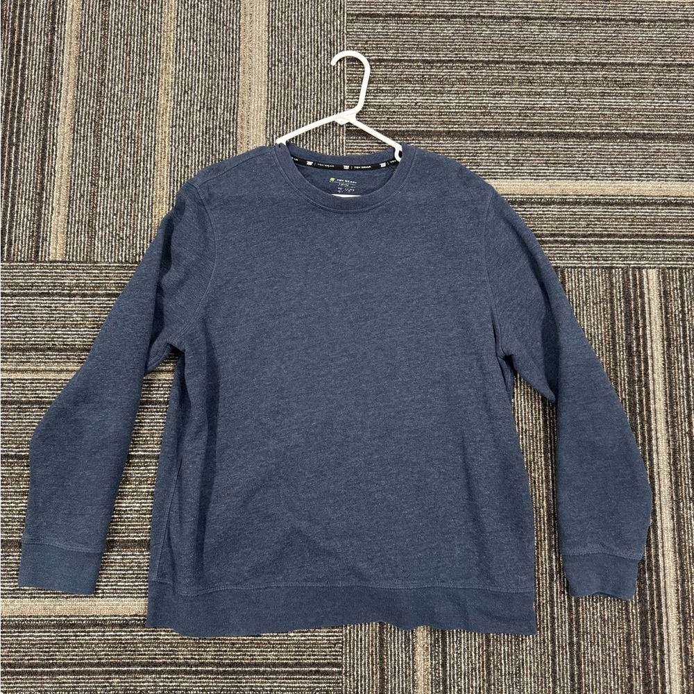 Blue crew neck